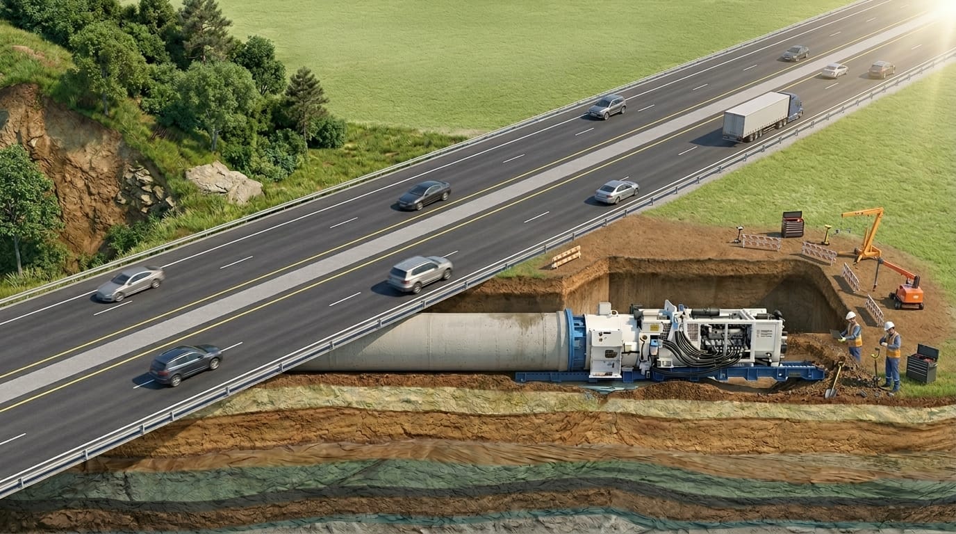 MND - Método Não Destrutivo com Boring Machine